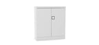 Silverline Kontrax Office Stationery 2 door Cupboard 1 Shelf 102cm CUEC4AGS-grey goose
