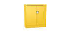 Silverline Kontrax Office Stationery 2 door Cupboard 1 Shelf 102cm CUEC4AGS-yellow