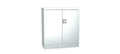 Silverline Kontrax Office Stationery 2 door Cupboard 1 Shelf 102cm CUEC4AGS-silver
