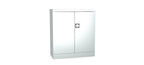 Silverline Kontrax Office Stationery 2 door Cupboard 1 Shelf 102cm CUEC4AGS-silver