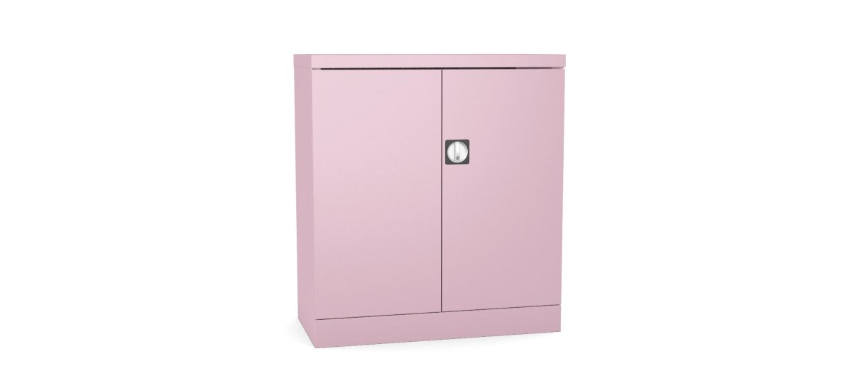 Silverline Kontrax Office Stationery 2 door Cupboard 1 Shelf 102cm CUEC4AGS-violet