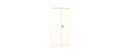 Silverline Kontrax Office Stationery 2 door Tall  Cupboard 3 Shelf 183cm  CUEC7AGS-beige