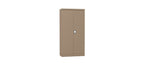 Silverline Kontrax Office Stationery 2 door Tall  Cupboard 3 Shelf 183cm  CUEC7AGS-brown
