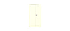 Silverline Kontrax Office Stationery 2 door Tall  Cupboard 3 Shelf 183cm  CUEC7AGS-Cream