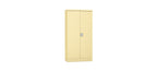 Silverline Kontrax Office Stationery 2 door Tall  Cupboard 3 Shelf 183cm  CUEC7AGS-green beige