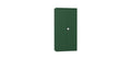 Silverline Kontrax Office Stationery 2 door Tall  Cupboard 3 Shelf 183cm  CUEC7AGS-Green