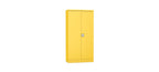 Silverline Kontrax Office Stationery 2 door Tall  Cupboard 3 Shelf 183cm  CUEC7AGS-yellow
