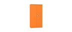 Silverline Kontrax Office Stationery 2 door Tall  Cupboard 3 Shelf 183cm  CUEC7AGS-orange