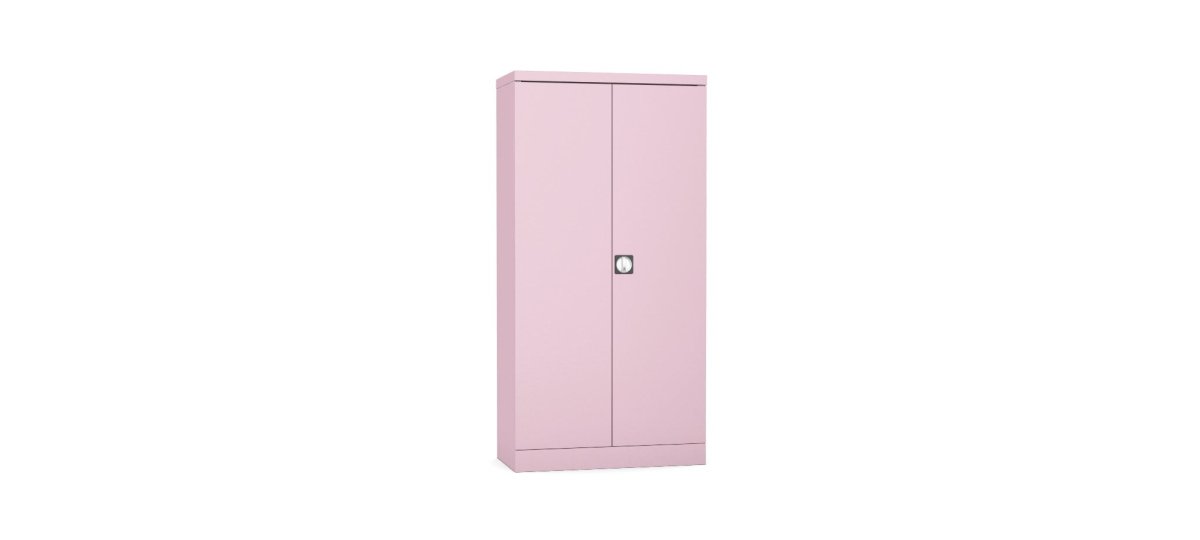 Silverline Kontrax Office Stationery 2 door Tall  Cupboard 3 Shelf 183cm  CUEC7AGS-violet