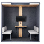 meavo camden 4 person meeting PODThat’s My Office Furniture, 360 Degree View storage, desk, chair
