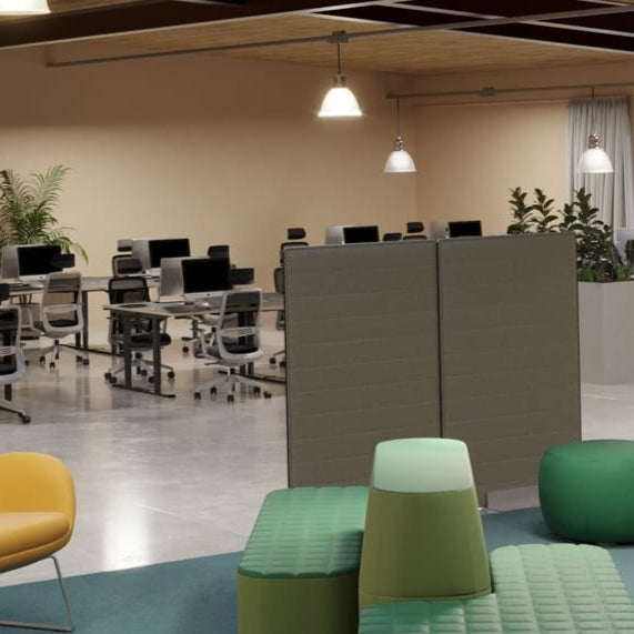 Quiet Acoustic Wall Free Standing Panel Screen 60cm wide 