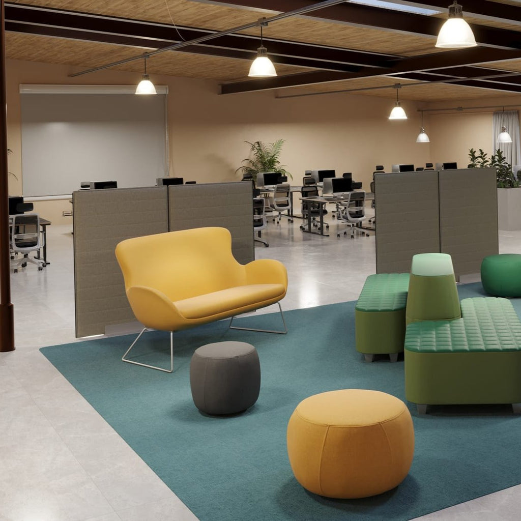 Conference Standing Panel Style Desk Screens | Sit Stand Double | Acoustic – THATSMYOFFICE