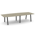 Office Switch Two Piece Curved Meeting Table, A-Leg