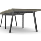 Office Switch Two Piece Curved Meeting Table, A-Leg