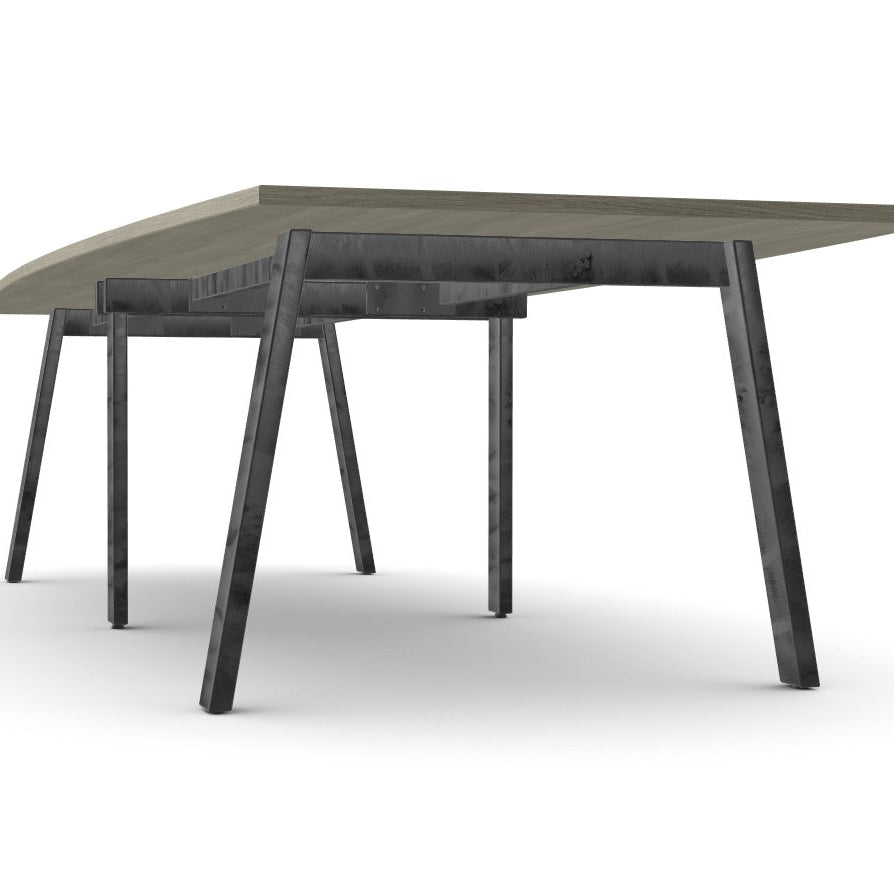 Office Switch Two Piece Curved Meeting Table, A-Leg