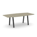Office Switch Single Piece Curved Meeting Table, A-Leg