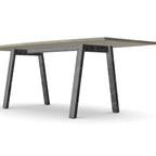 Office Switch Single Piece Curved Meeting Table, A-Leg