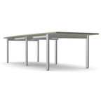 Office Switch Two Piece Curved Meeting Table, Open Leg