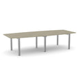 Office Switch Two Piece Curved Meeting Table, Open Leg