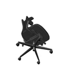AX Operator Office Chair with Black Frame and Black Fabric