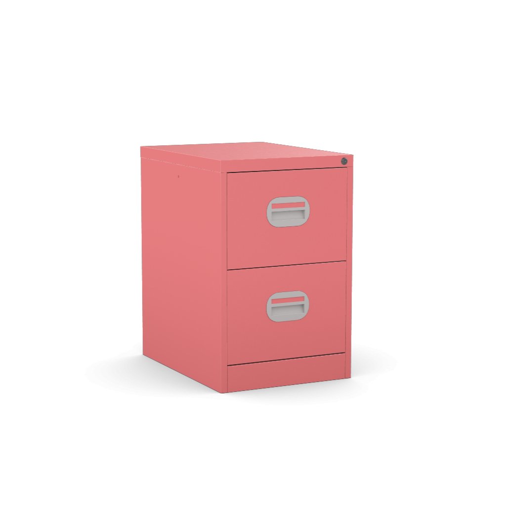 Colourful Budget 2 Drawer Filing Cabinet 360° View & AR Silverline Kontrax FCEC2F 3 Office Furniture