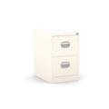 2 Drawer White Colour Filing Cabinet 3D View & AR Silverline Kontrax FCEC2FS