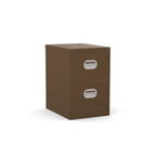 Filing Cabinet Metal Small 2 Drawer Locking by Silverine FCEC2F