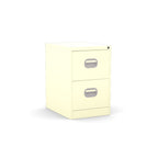 Filing Cabinet Metal Small 2 Drawer Locking by Silverine FCEC2F