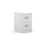 Filing Cabinet Metal Small 2 Drawer Locking by Silverine FCEC2F
