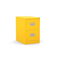 2 Drawer Yellow Colour Filing Cabinet 3D View & AR Silverline Kontrax FCEC2FS