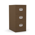 3 Drawer Filing Cabinet Metal locking  FCEC3F coffee