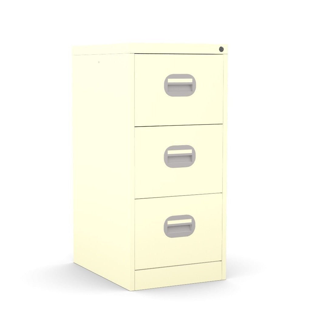 3 Drawer Filing Cabinet Metal locking  FCEC3F cream