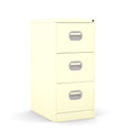 3 Drawer Filing Cabinet Metal locking  FCEC3F cream