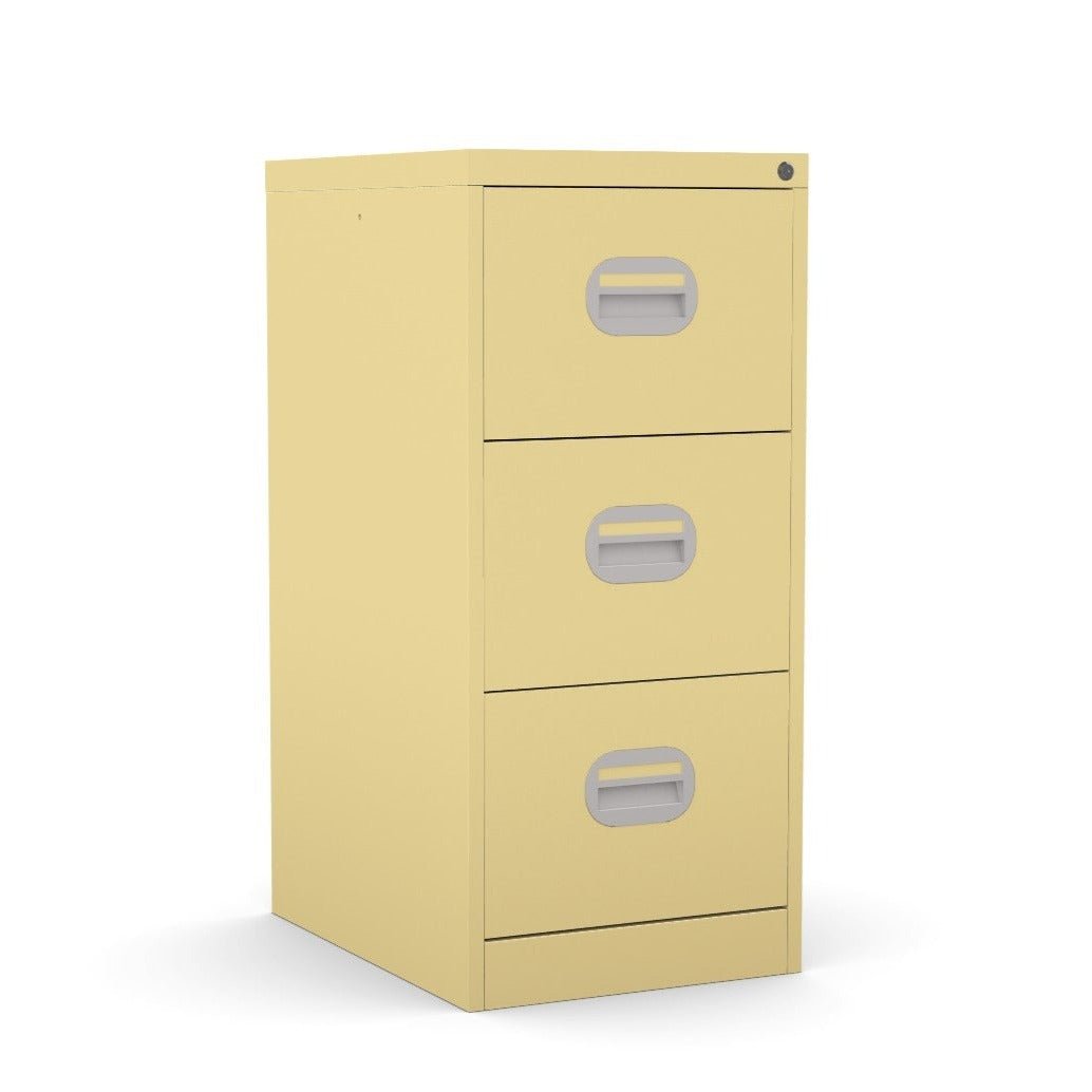 3 Drawer Filing Cabinet Metral locking  FCEC3F-green beige