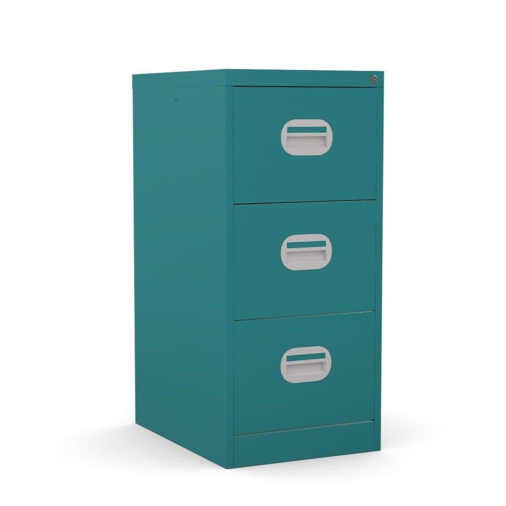 3 Drawer Filing Cabinet Metal locking  FCEC3F Cobalt ocean