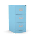 3 Drawer Filing Cabinet Metal locking  FCEC3F Blue pale