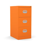 3 Drawer Filing Cabinet Metral locking  FCEC3F-orange