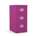 3 Drawer Filing Cabinet Metal locking  FCEC3F Purple