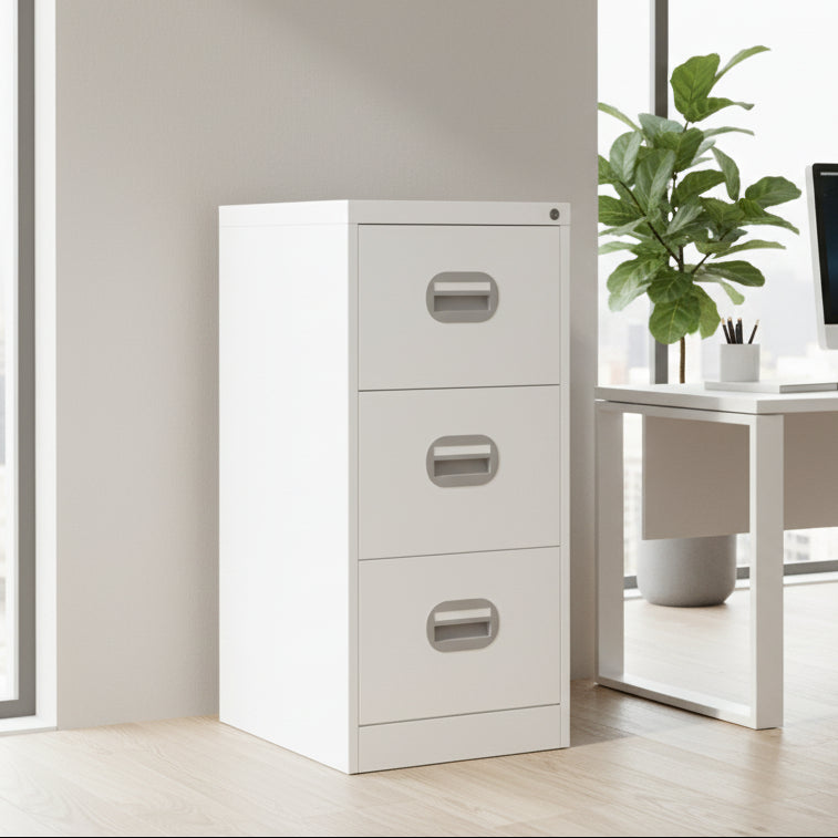 2 Drawer Filing Cabinet Metral locking  FCEC2F-Lemon Yellow