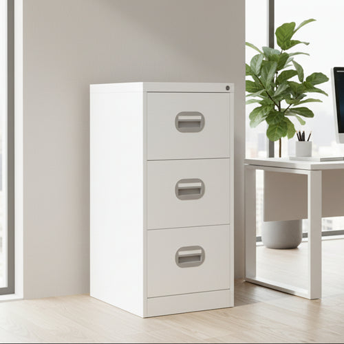 2 Drawer Filing Cabinet Metral locking  FCEC2F-Lemon Yellow