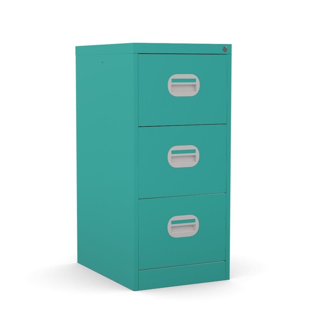 3 Drawer Filing Cabinet Metral locking  FCEC3F-Verdigris