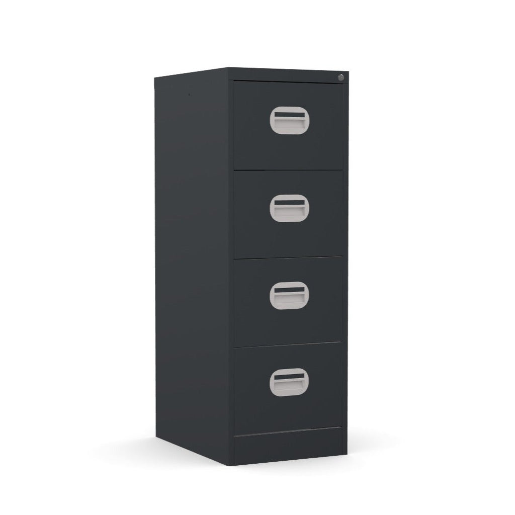 4 Drawer Filing Cabinet Metral locking  FCEC4F-Coffee