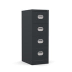4 Drawer Filing Cabinet Metal locking  FCEC4F-black