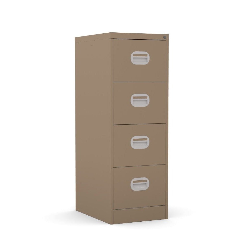 4 Drawer Filing Cabinet Metral locking  FCEC4F-brown