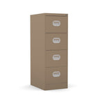 4 Drawer Filing Cabinet Metral locking  FCEC4F-brown