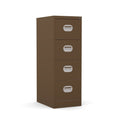 4 Drawer Filing Cabinet Metral locking  FCEC4F-coffee