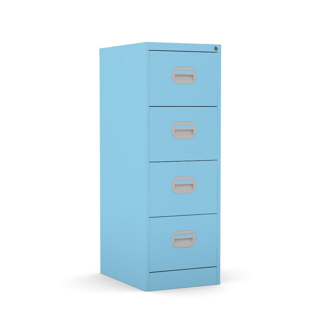 2 Drawer Filing Cabinet Metral locking  FCEC2F-Ocean Colbalt