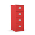4 Drawer Filing Cabinet Metal locking  FCEC4F-redThat’s My Office Furniture, 360 Degree View storage, desk, chair