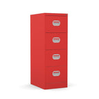 4 Drawer Filing Cabinet Metal locking  FCEC4F-redThat’s My Office Furniture, 360 Degree View storage, desk, chair