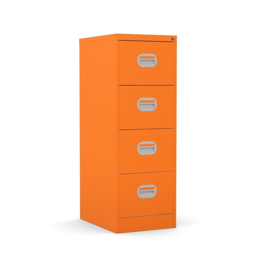 4 Drawer Filing Cabinet Metral locking  FCEC4F-orange